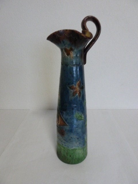 Keramiek vaas in Vlaams Aardewerk 39cm hoog, Antiek en Kunst, Ophalen of Verzenden