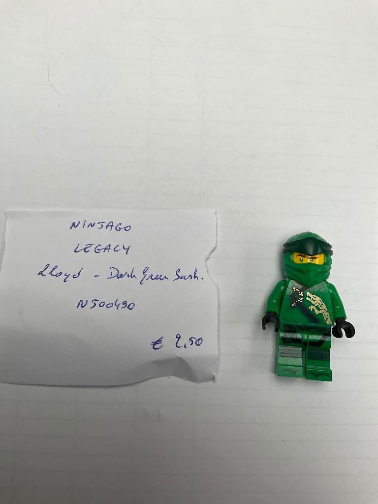 Lego Ninjago fig njo0490 Lloyd, Lego, Ophalen of Verzenden, Zo goed als nieuw, Minifiguur