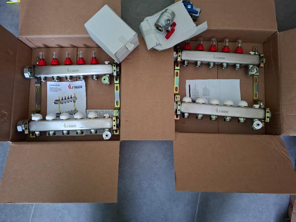 Vasco - Collector vloerverwarming 5 kringen, Bricolage & Construction, Sanitaire, Enlèvement, Neuf, Autres types