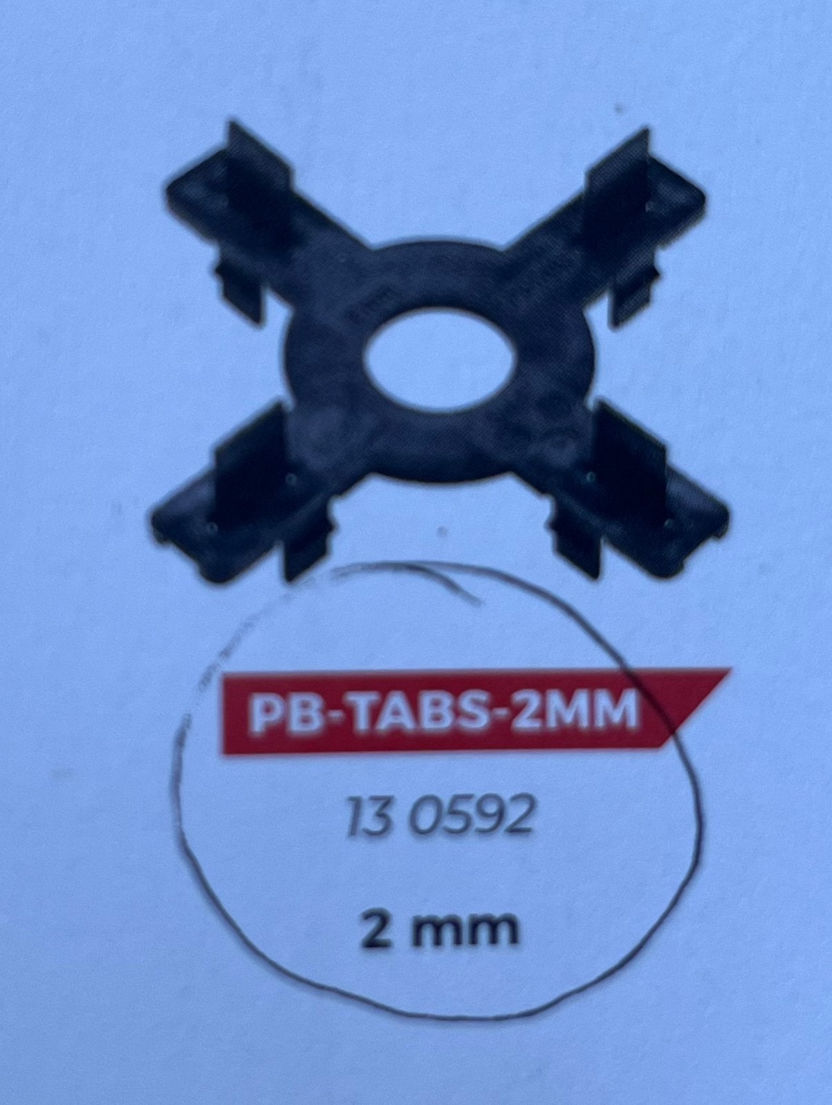 Buzon PB tabs tegelkruis 2 mm, Ophalen, Zo goed als nieuw