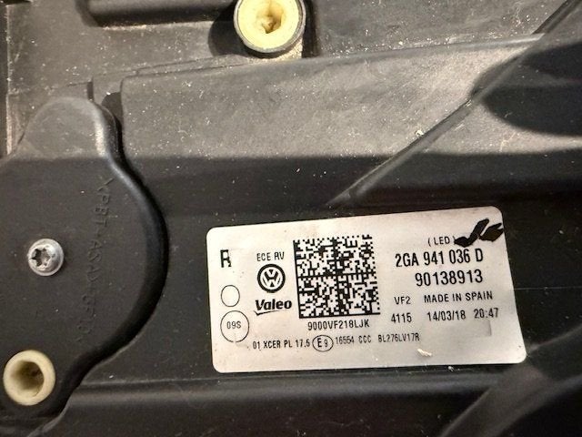 KOPLAMP VW T-ROC VOLL LED RECHTS ORIGINEEL TROC 2GA941036D, Gebruikt, -, Volkswagen, -