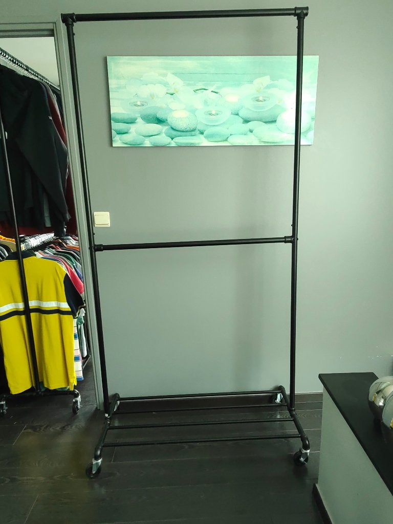 Portant vêtements 200x100x50 métal Double étage Roulettes, Vêtements | Femmes, Portants à vêtements, Envoi, Avec roues, Utilisé