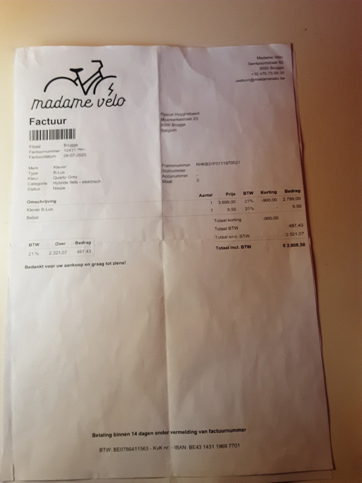 te koop voor mij te hoog van opstap, Ophalen