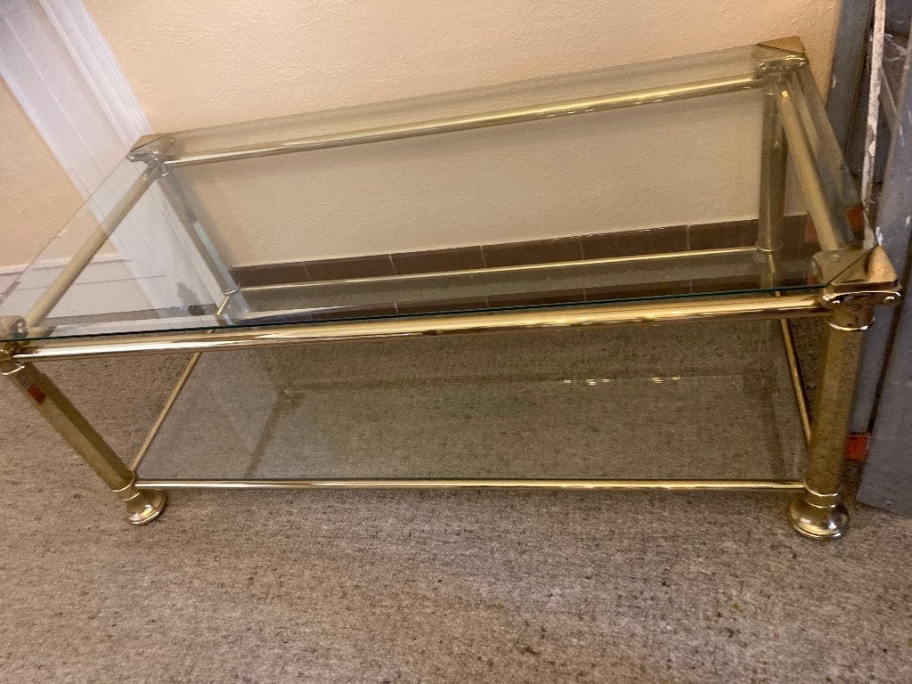 Prachtige gouden salontafel, Ophalen