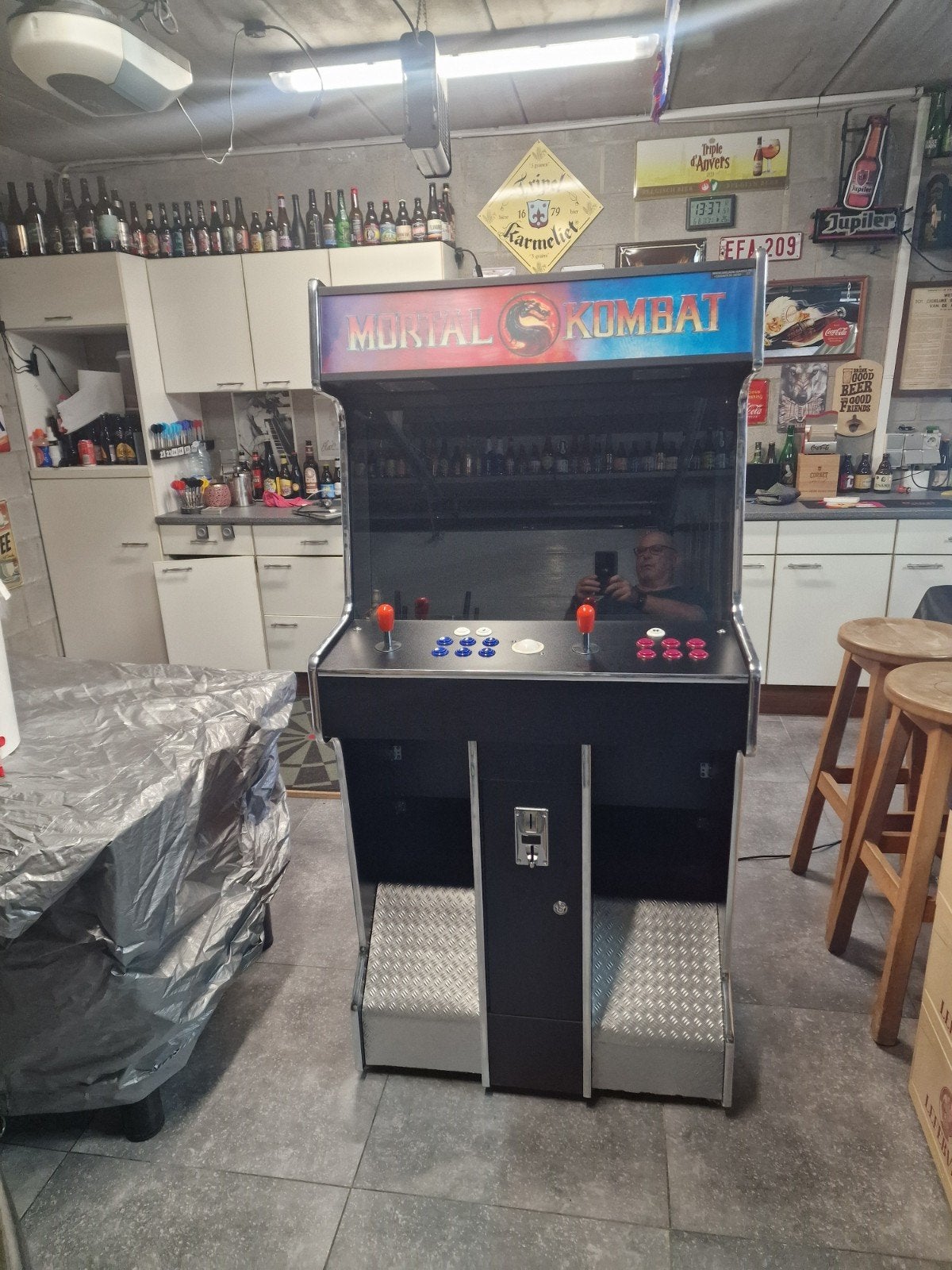arcade speelkast, Verzamelen, Automaten | Gokkasten en Fruitautomaten, Ophalen, Zo goed als nieuw, Met sleutels