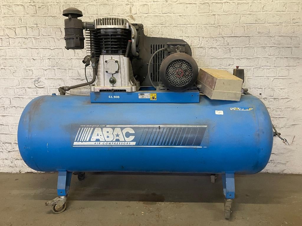 abac b7000 500liter compressor 7,5kw 10pk 400v, Doe-het-zelf en Bouw, Compressors, Ophalen, Gebruikt