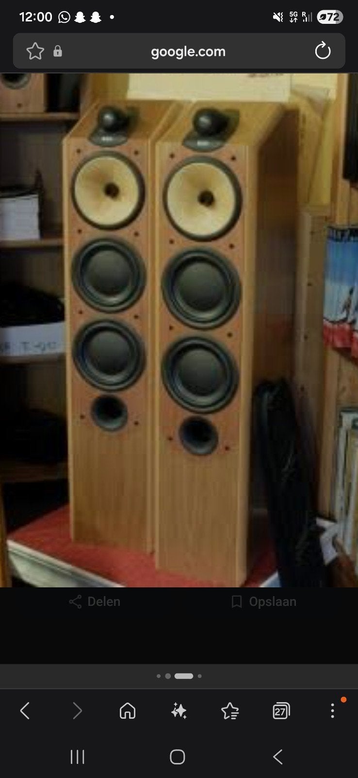 Bowers&Wilkins CDM 9 Nautillus zo goed als nieuw, Compatible son surround/home cinéma, Enlèvement ou Envoi, Comme neuf, Bowers & Wilkins (B&W)