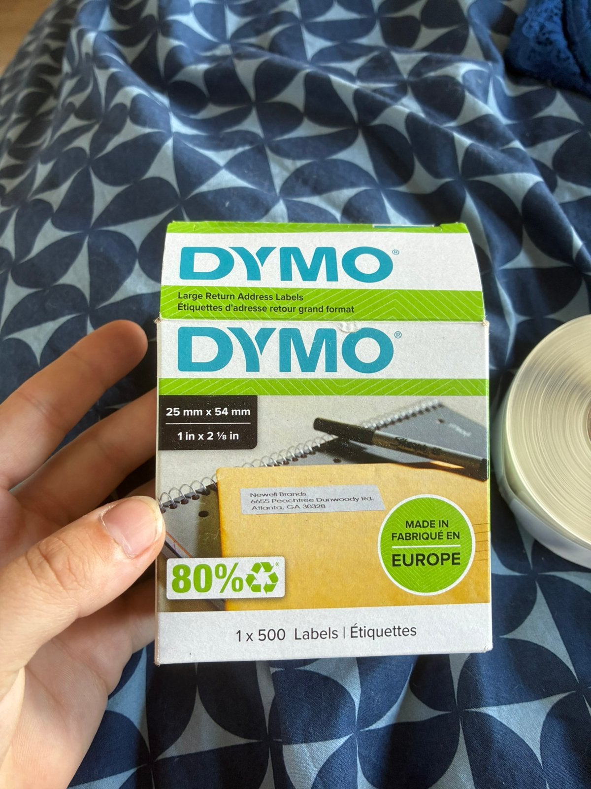 Dymo labels 25mm x 54mm, Ophalen, Zo goed als nieuw