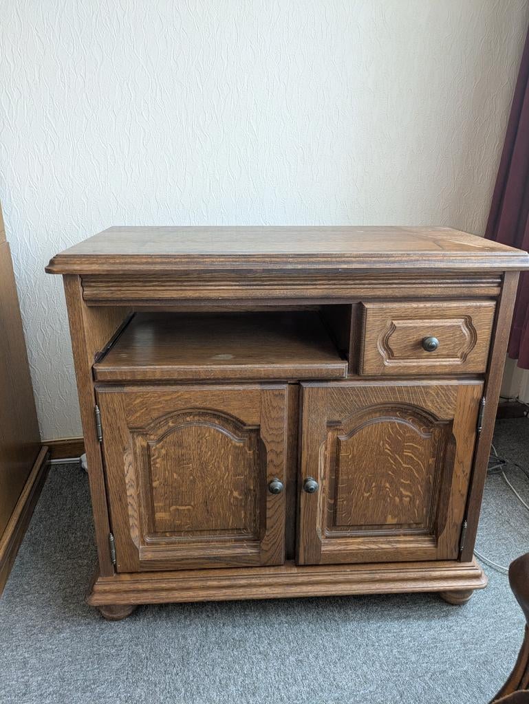 Meuble TV vintage avec surface dépliable, Maison & Meubles, Armoires | Mobilier de télévision, 25 à 50 cm, Moins de 100 cm, Vintage