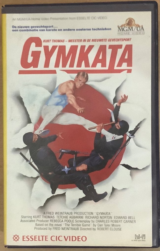 Gymkata (1985) VHS-Video Ex-Rental ! Zeldzaam !, CD & DVD, VHS | Film, Anglais, À partir de 16 ans, Utilisé, Ex-location