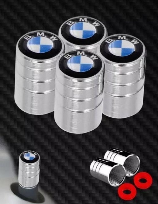 Jantes Bmw, bouchons de valve en métal, noirs ou chromés, Enlèvement ou Envoi, Neuf, BMW