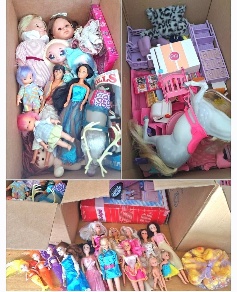 Lot poppen, Meubels, Disney, Na Na Na en meer., Ophalen of Verzenden, Gebruikt, Overige typen