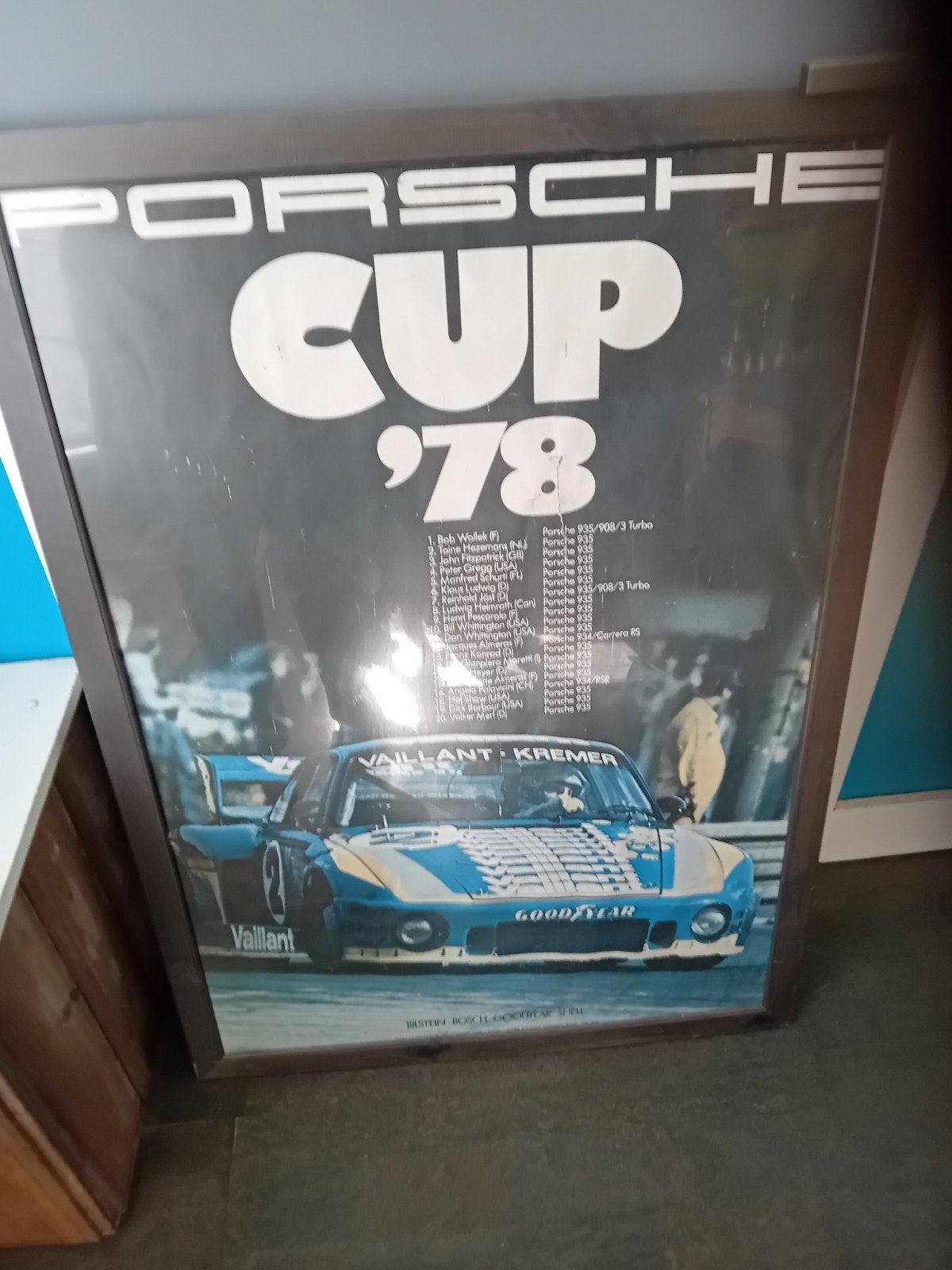 affiche vintage de la Porsche Cup 78, Collections, Enlèvement