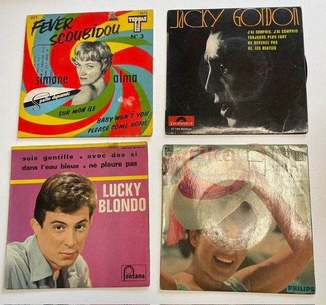 lot disques 45 tours, Gebruikt, Originele persing, 7 inch, Ophalen of Verzenden