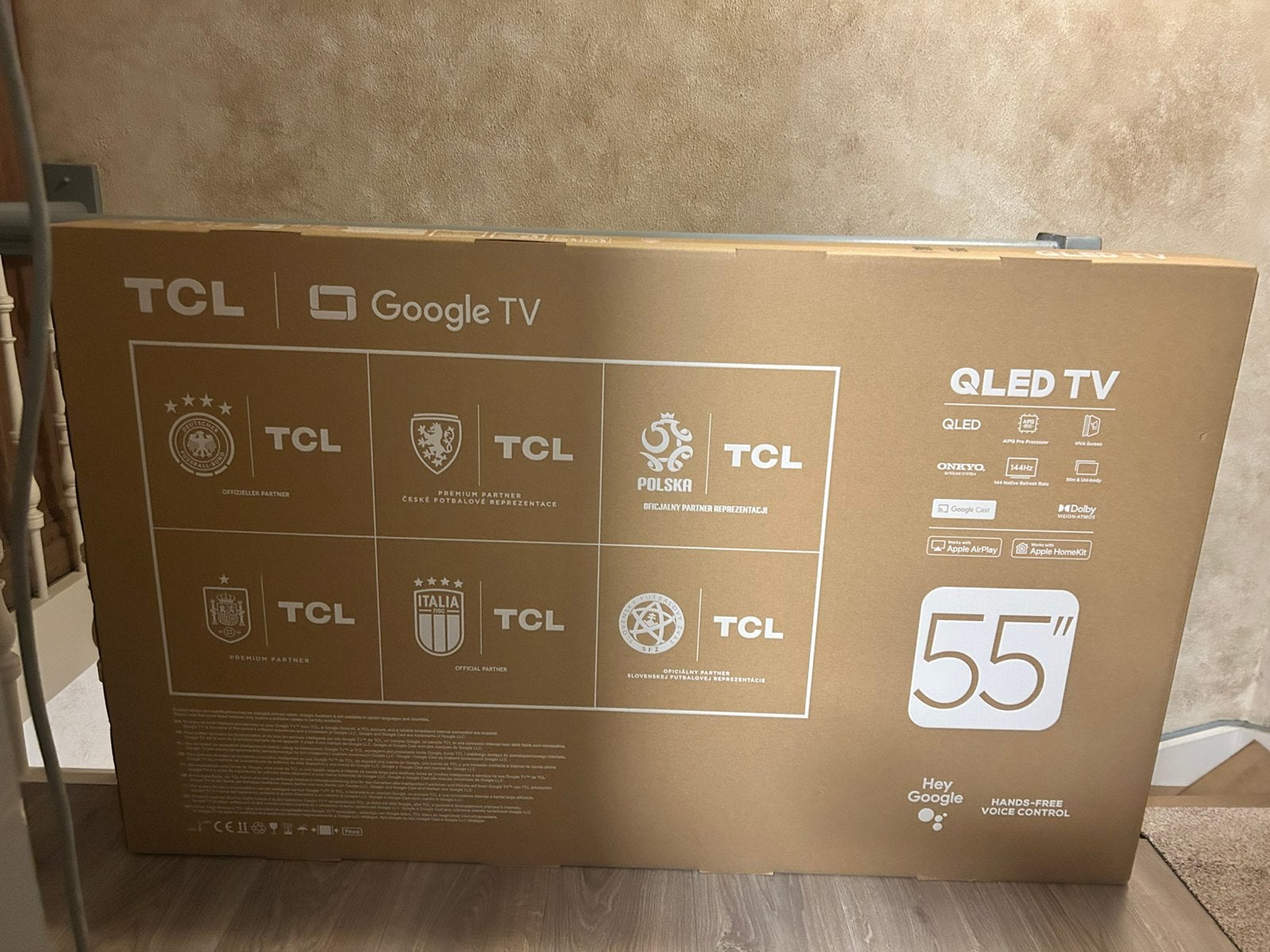 Nieuwe TCL 55 inch QLED tv in doos (ongeopend)., Audio, Tv en Foto, Ophalen, Nieuw