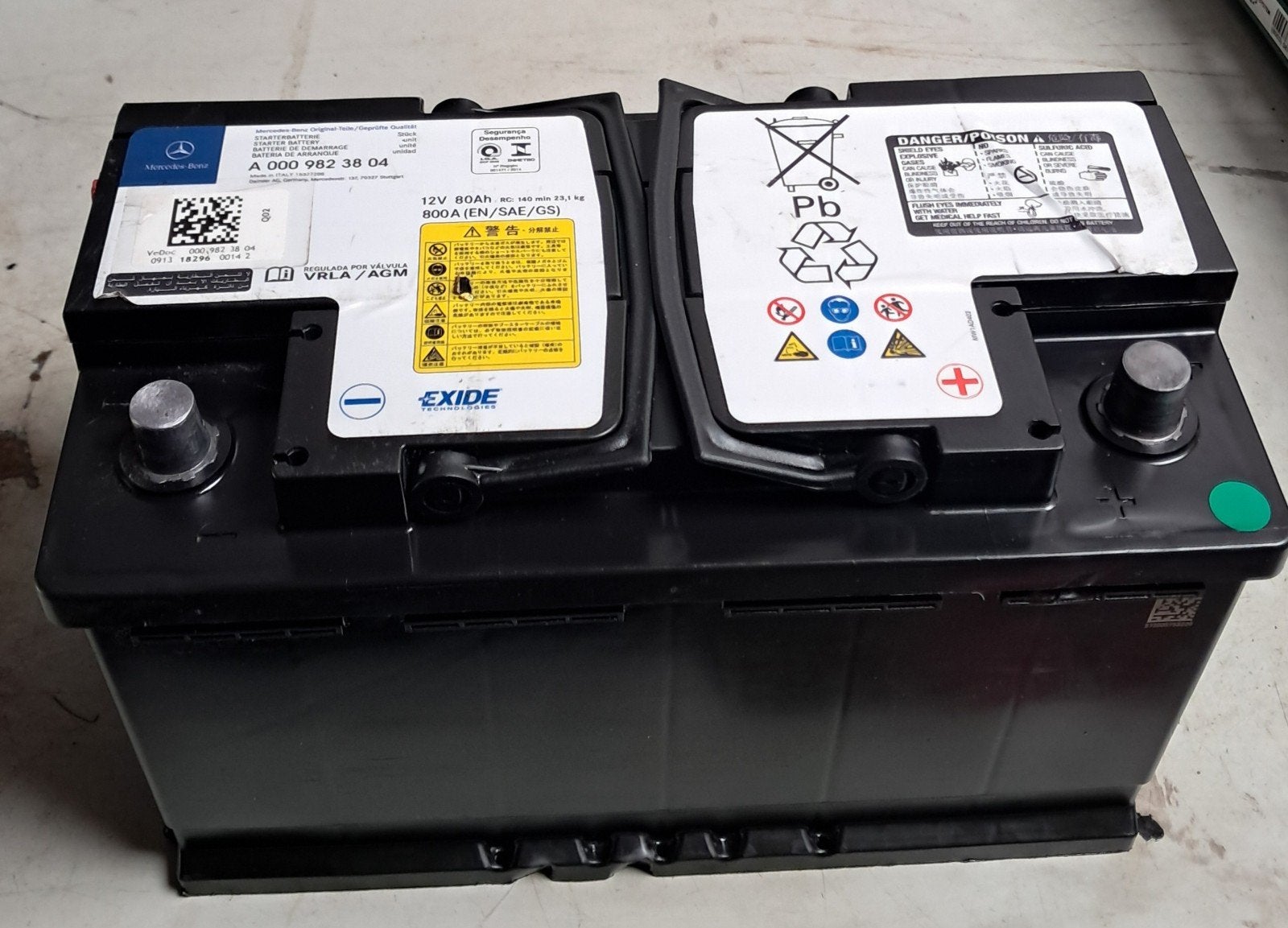 Batterij 12v 80ah, Autos : Pièces & Accessoires, Enlèvement