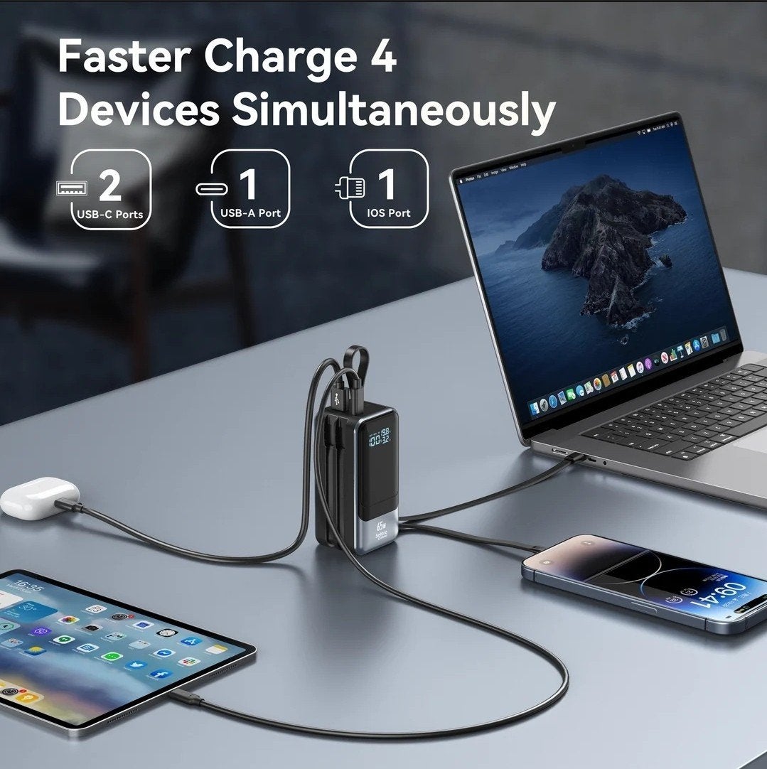 Selore 65W Fast Charging Power Bank SEPB0202 – Built-in USB-, Enlèvement ou Envoi, Null, Null, Null