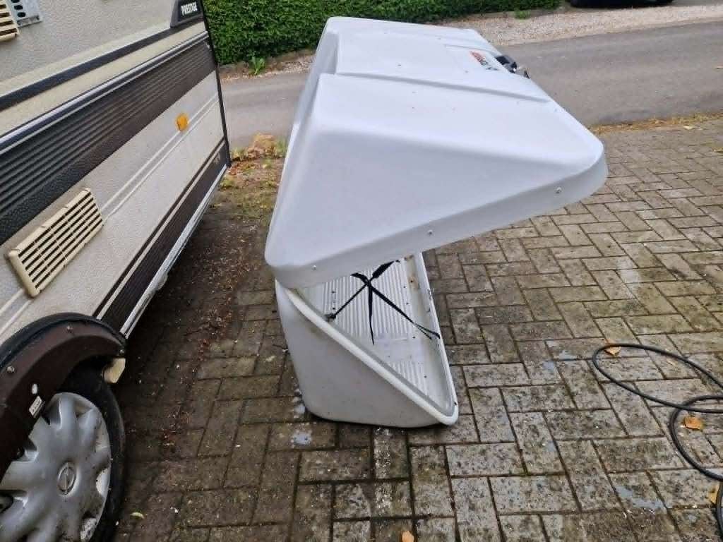 Te koop: Top Box Carry All Box 150 achterbox voor mobilhome, Auto diversen, Dakkoffers, Gebruikt, Ophalen