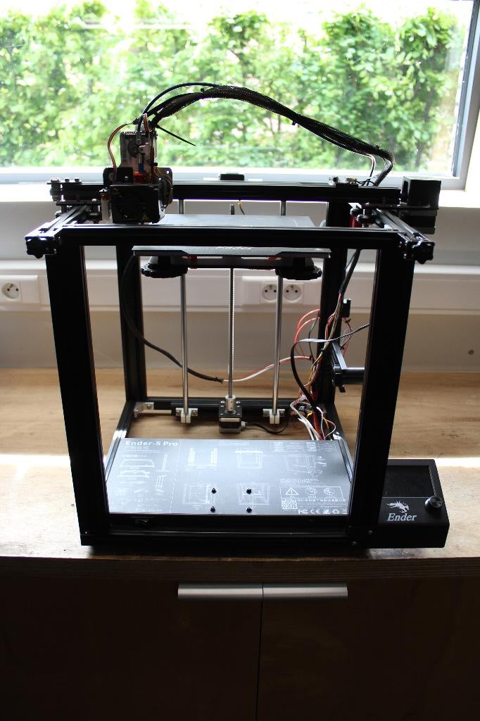 Creality Ender 5 Pro met upgrades en toebehoren, Computers en Software, 3D Printers, Zo goed als nieuw, Filament, Ophalen