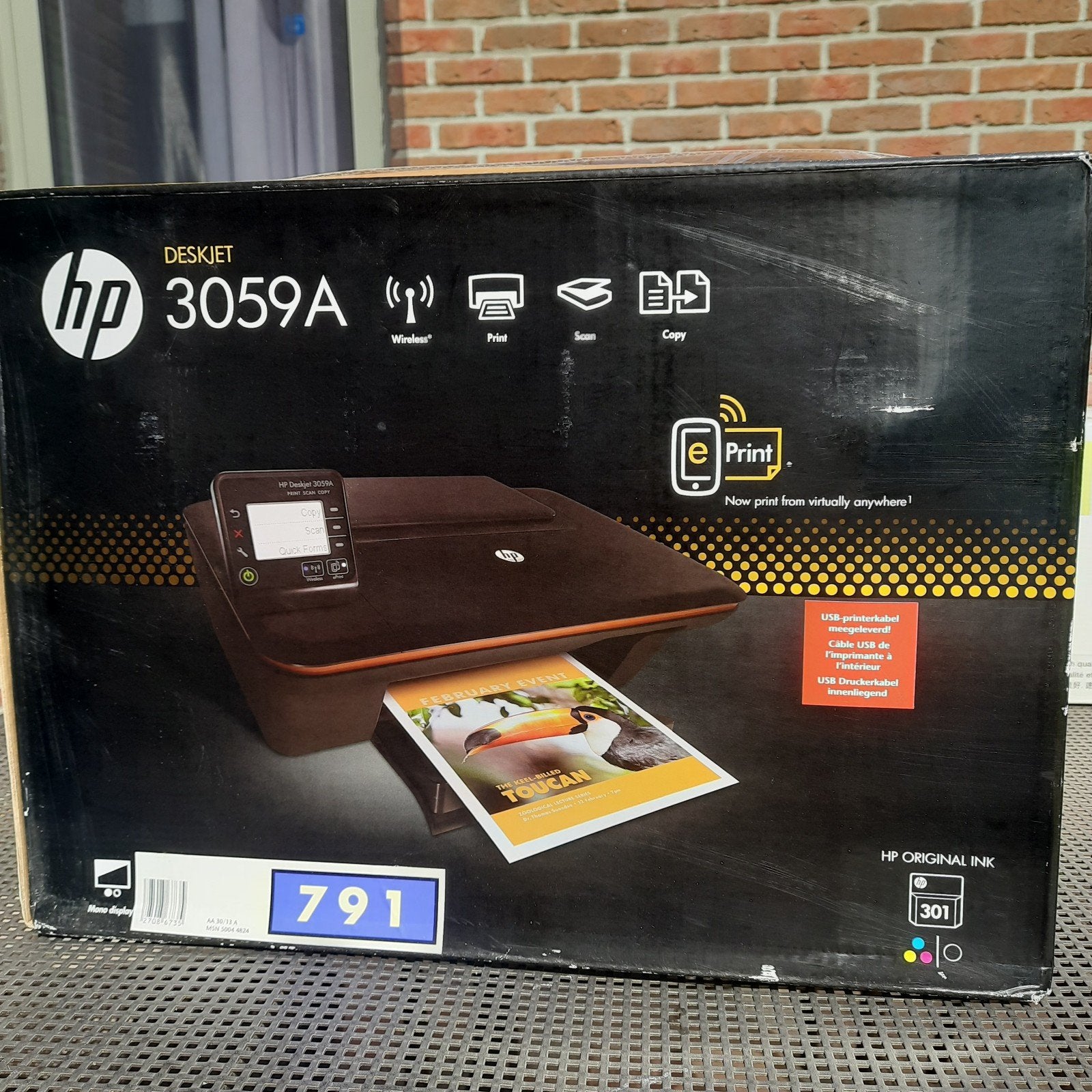 IMPRIMANTE HP DESKJET 3059A *SCELLÉE*INUTILISÉE*NEUVE*, Imprimante, Enlèvement, HP, Imprimante à jet d'encre