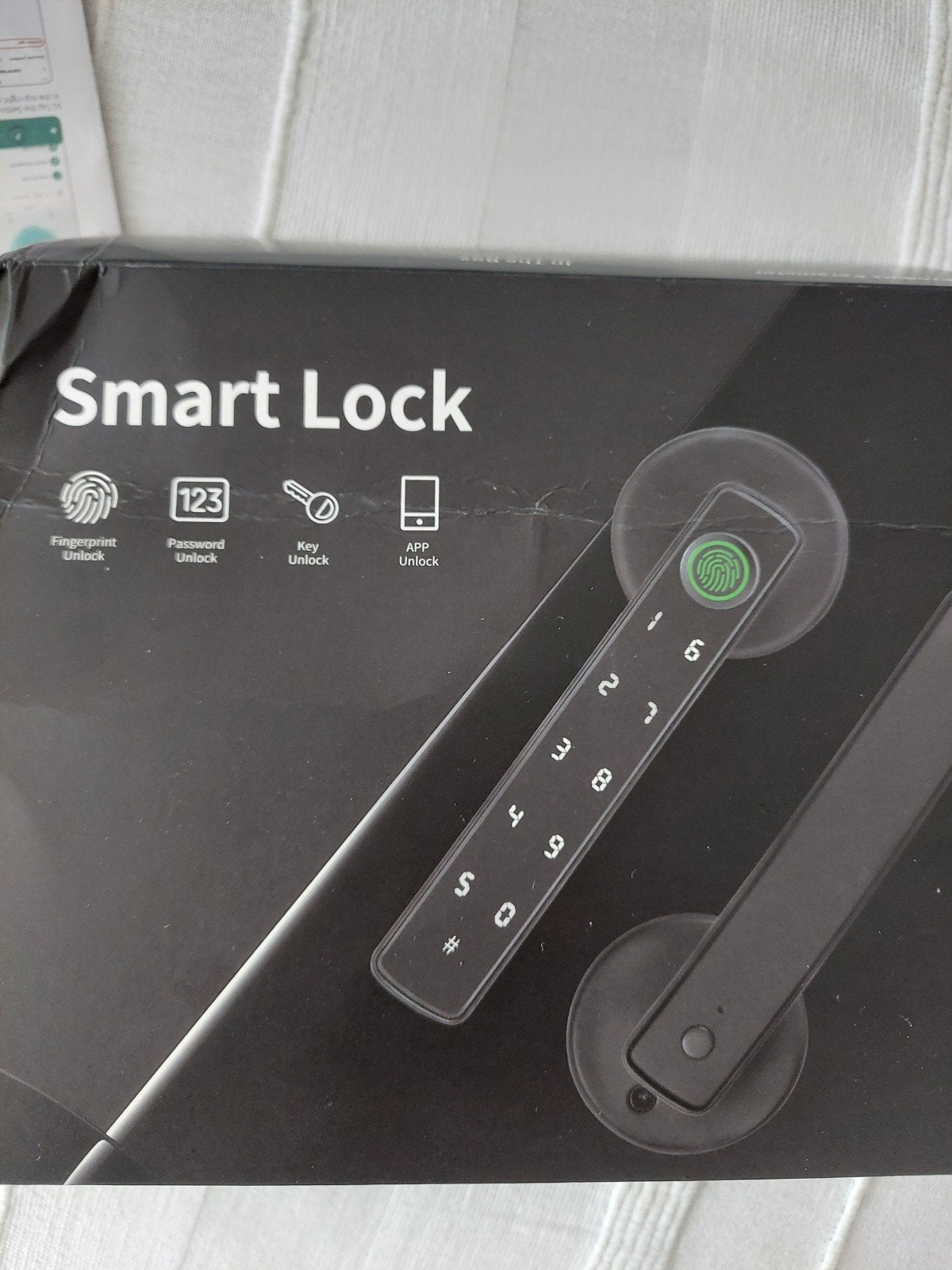 Serrure de porte avec empreinte digitale + code + applicatio, Enlèvement