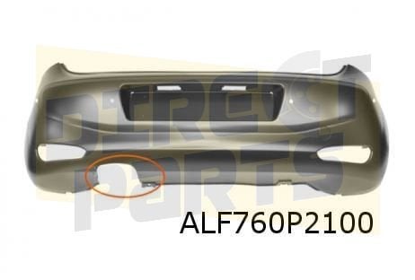 Fiat Punto (2/12-7/19) achterbumper (te spuiten) (+/-PDC) (L, Neuf, Arrière, -, Fiat