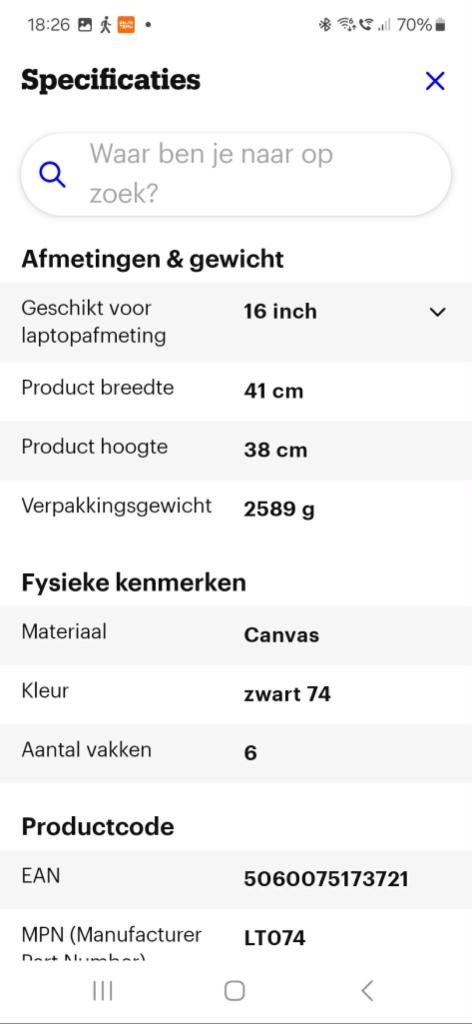 Zwarte laptop trolley, Computers en Software, Laptoptassen, Ophalen, 16 inch, Nieuw, Trolleytas