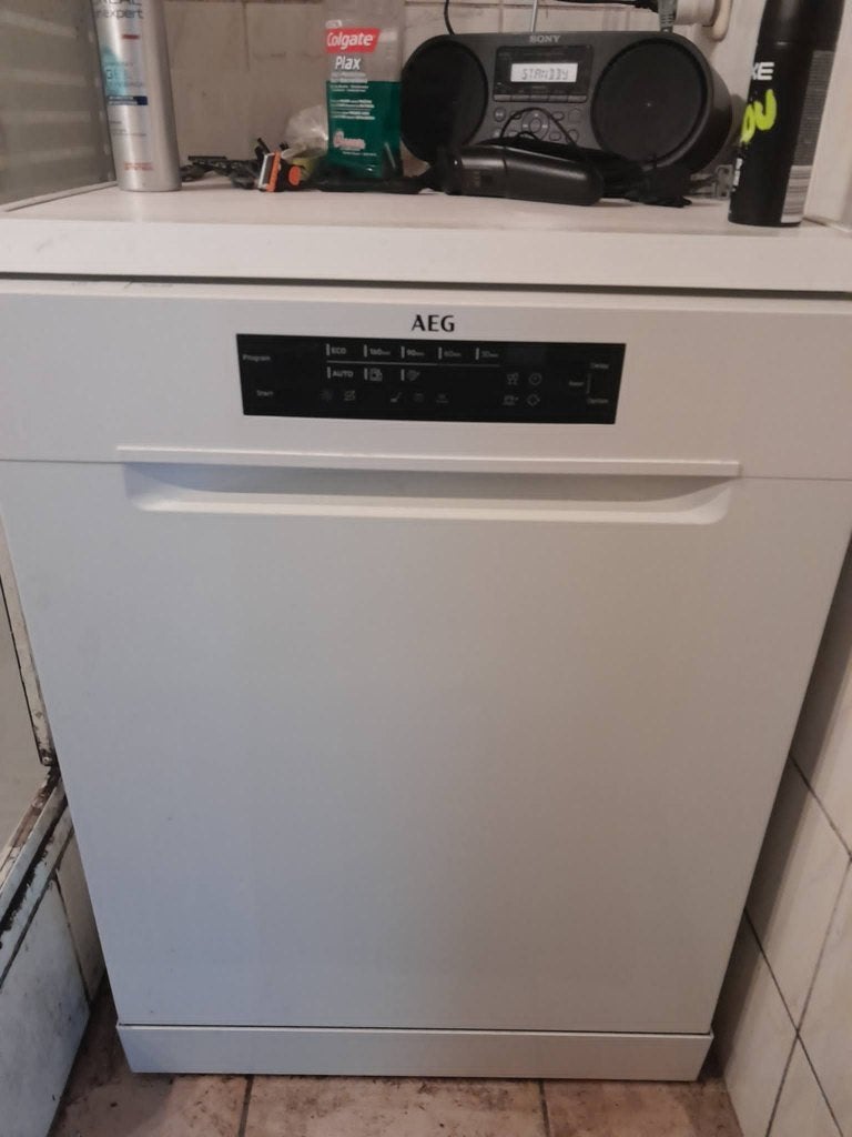 vaatwasmachien AEG wit, Electroménager, Lave-vaisselle, 85 à 90 cm, Moins de 10 litres, Enlèvement, Utilisé