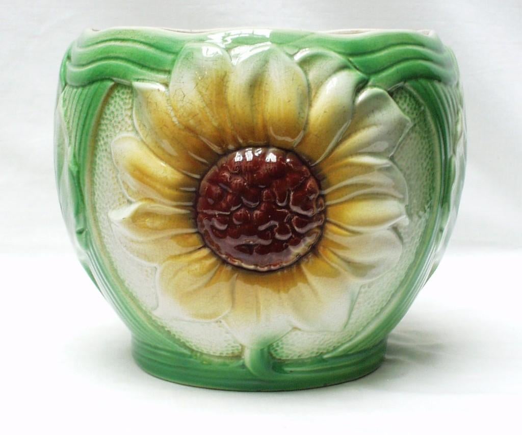 Saint-Ghislain - Cache pot Art Nouveau., Antiquités & Art, Antiquités | Céramique & Poterie, Enlèvement ou Envoi