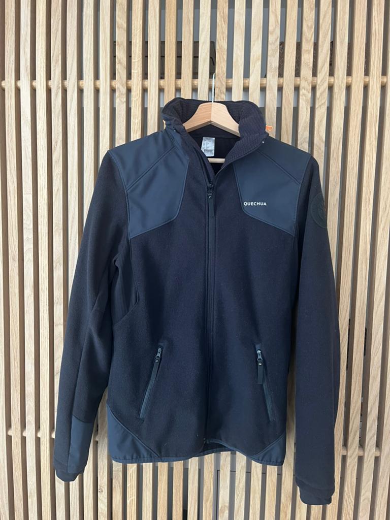 Zwarte fleece/windjack maat S, Ophalen of Verzenden, Zo goed als nieuw, Maat 46 (S) of kleiner, Zwart