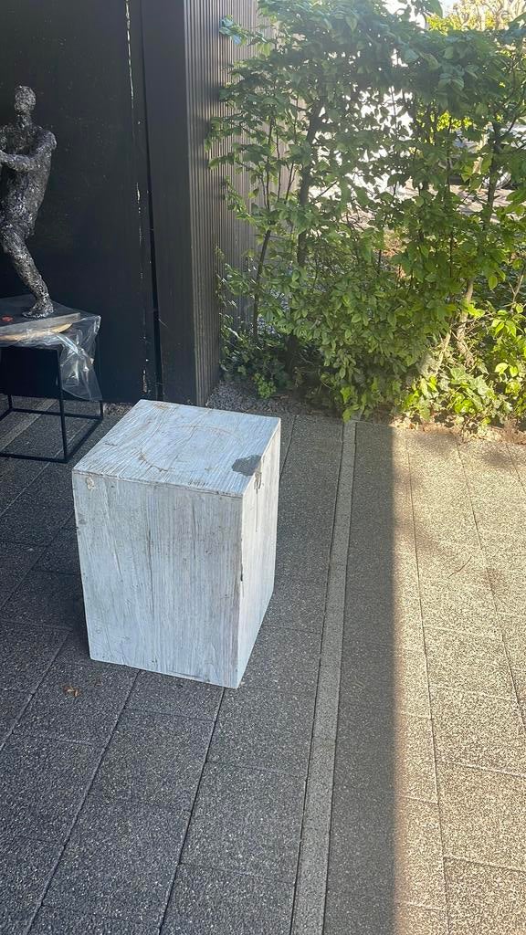 Houten sokkel, Huis en Inrichting, Ophalen, Gebruikt