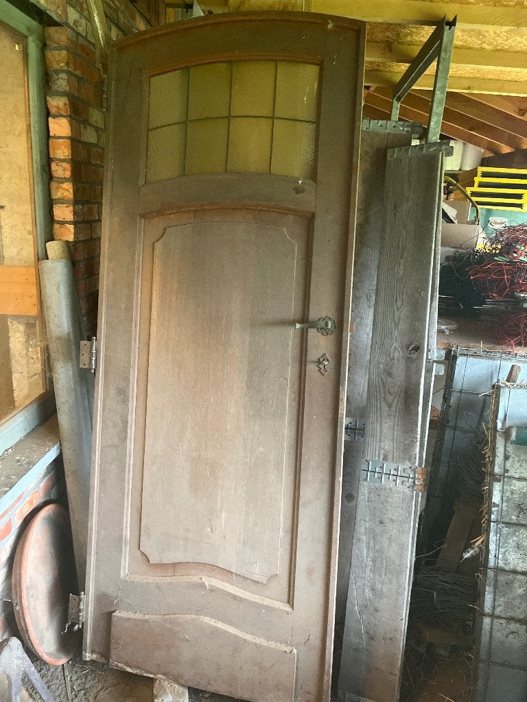 Deur met glas in lood, Doe-het-zelf en Bouw, Ophalen, Gebruikt, Glas