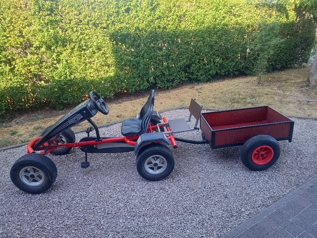 Gocart met aanhangwagen en extra stoeltje, Kinderen en Baby's, Ophalen, Gebruikt, Berg, Duozit