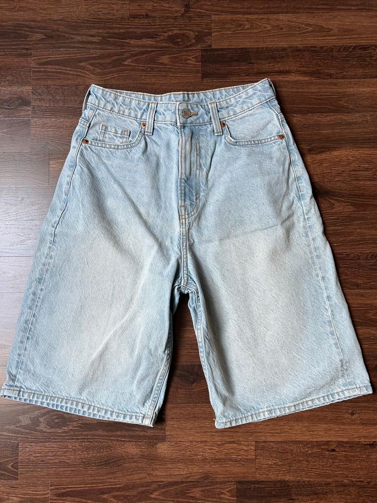 jeans short bermuda, Kinderen en Baby's, Kinderkleding | Maat 170, Broek, Jongen of Meisje, H&M, Ophalen of Verzenden
