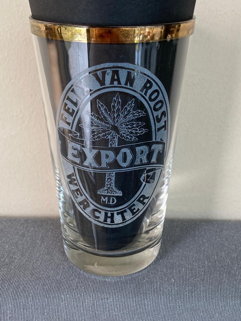 Acide gezuurd glas JACK-OP brouwerij VAN ROOST te WERCHTER, Verzamelen, Biermerken, Ophalen of Verzenden, Zo goed als nieuw, Glas of Glazen