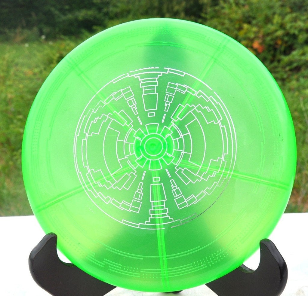 frisbee lumineux vert fluo, Sports & Fitness, Sports & Fitness Autre, Enlèvement ou Envoi, Comme neuf
