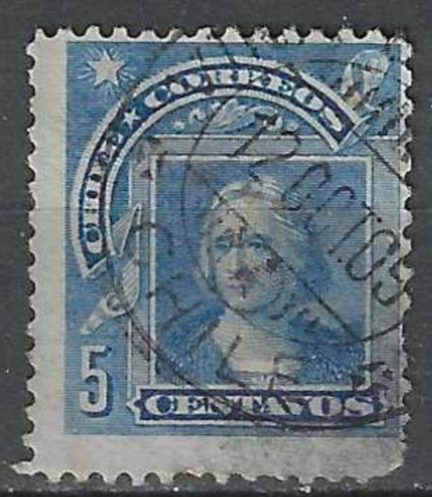 Chili 1905/1908 - Yvert 58 - Christoffel Columbus (ST), Verzenden, Gestempeld