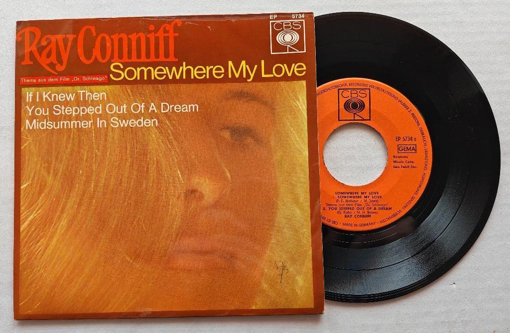 RAY CONNIFF - Somewhere my love (EP), Enlèvement ou Envoi, Comme neuf, Pop