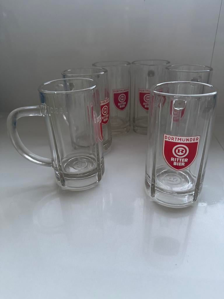 Bierglazen Dortmunder bitter beer, Verzamelen, Glas en Drinkglazen, Ophalen of Verzenden, Gebruikt, Bierglas