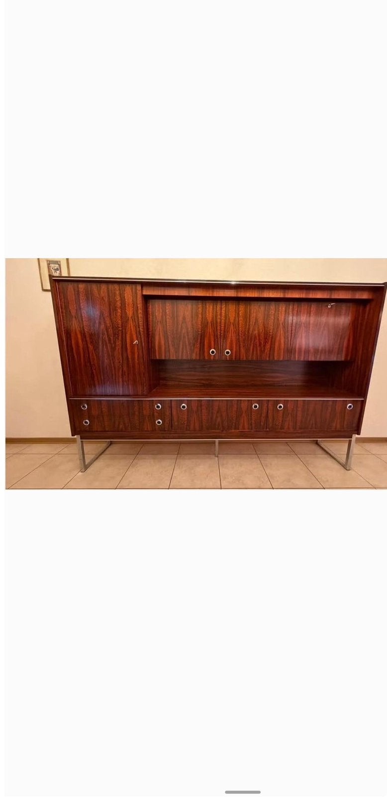 2 vintage designkasten in palissanderlook | Bijpassende set, Ophalen, Zo goed als nieuw