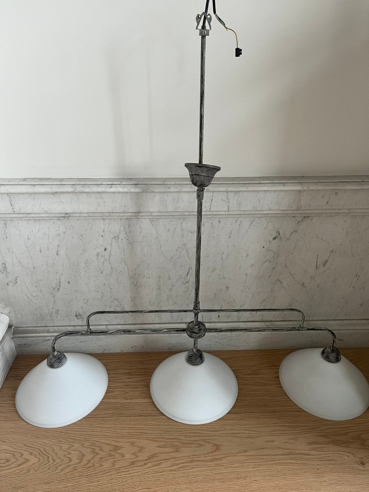 Lustre salon, Maison & Meubles, Enlèvement, Comme neuf, Verre