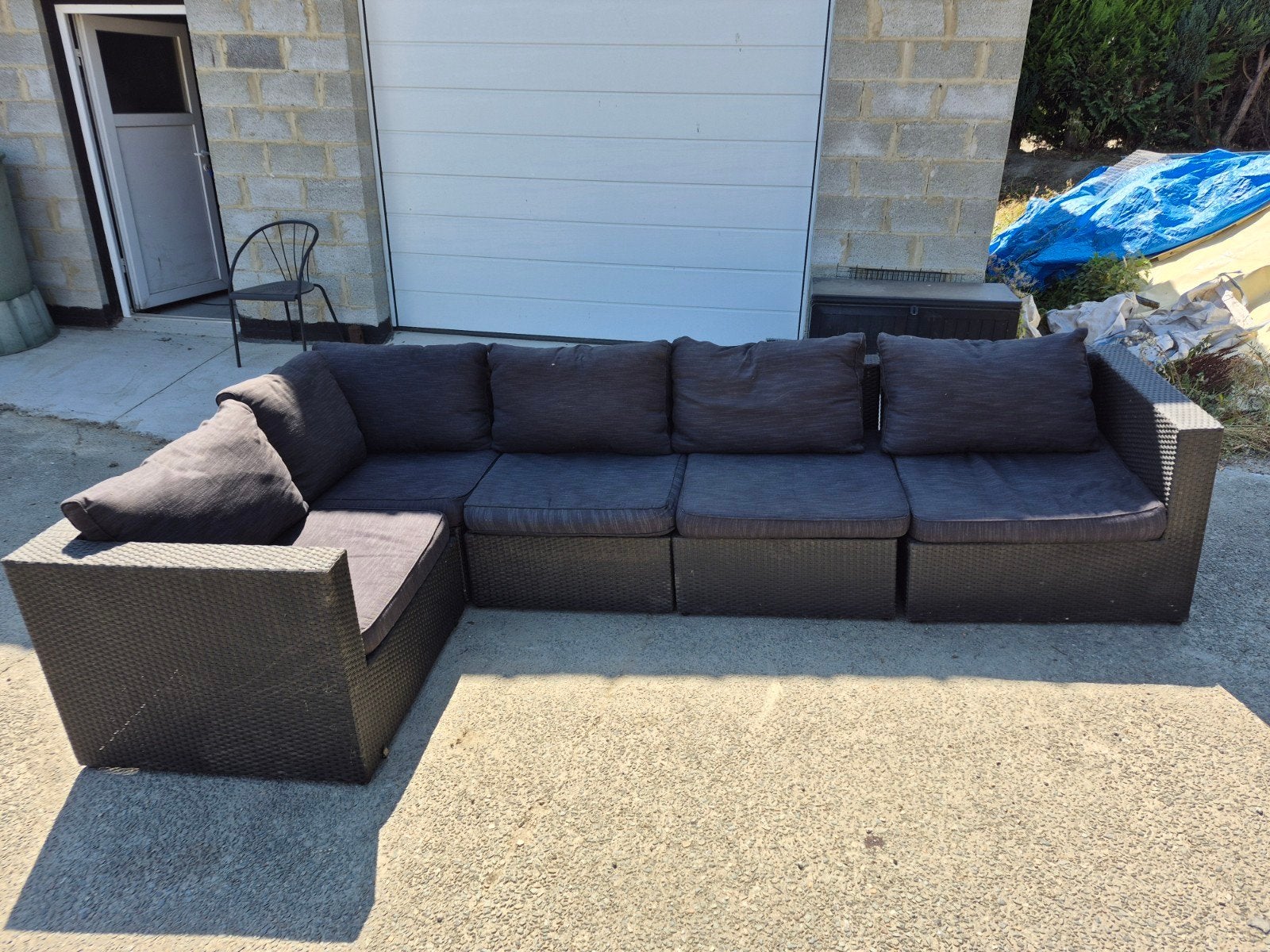 Salon de jardin modulable avec housses lavables, Jardin & Terrasse