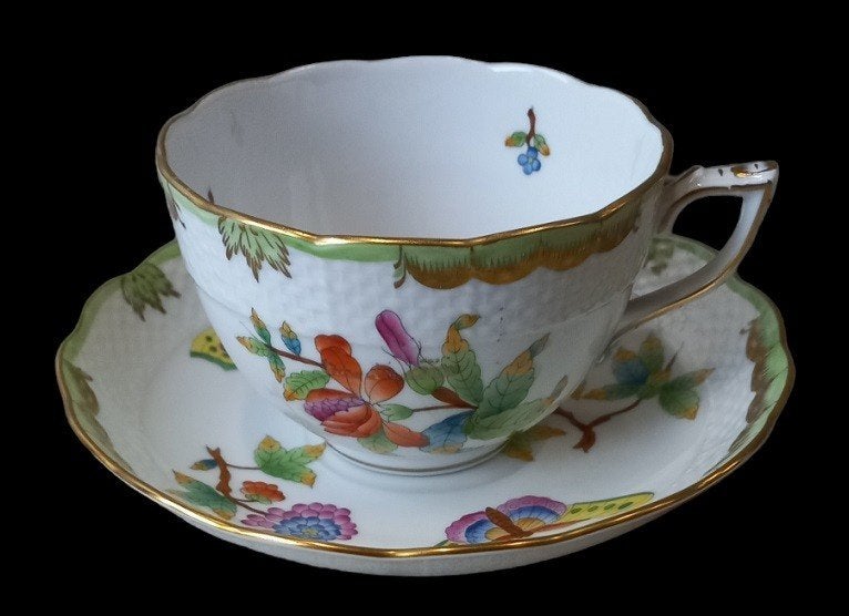 Sac et soucoupe Herend « Butterfly » Queen Victoria, Enlèvement ou Envoi
