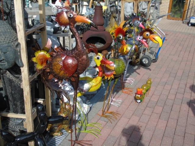 Grappig vogelbeeld, geweldige keuze om te ontdekken! Te koop, Tuin en Terras, Ophalen of Verzenden, Nieuw, Metaal, Dierenbeeld