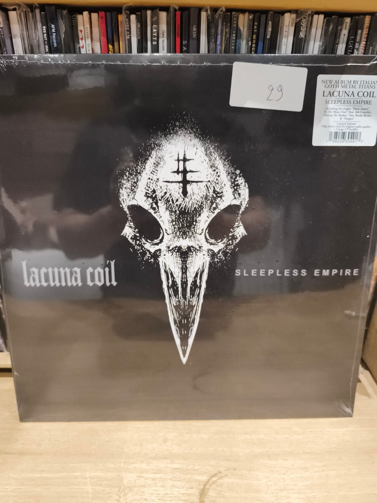 Lacuna coil - sleepless empire lp vinyl, CD & DVD, Vinyles | Hardrock & Metal, Enlèvement ou Envoi