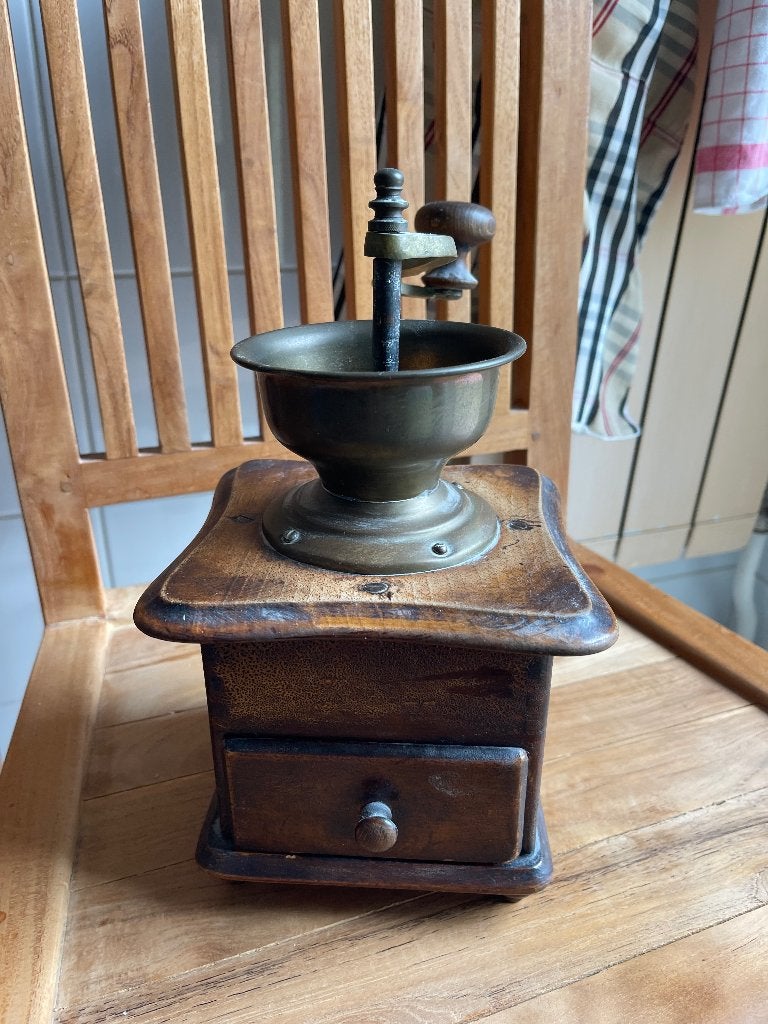 Moulin à café bois ancien, Enlèvement