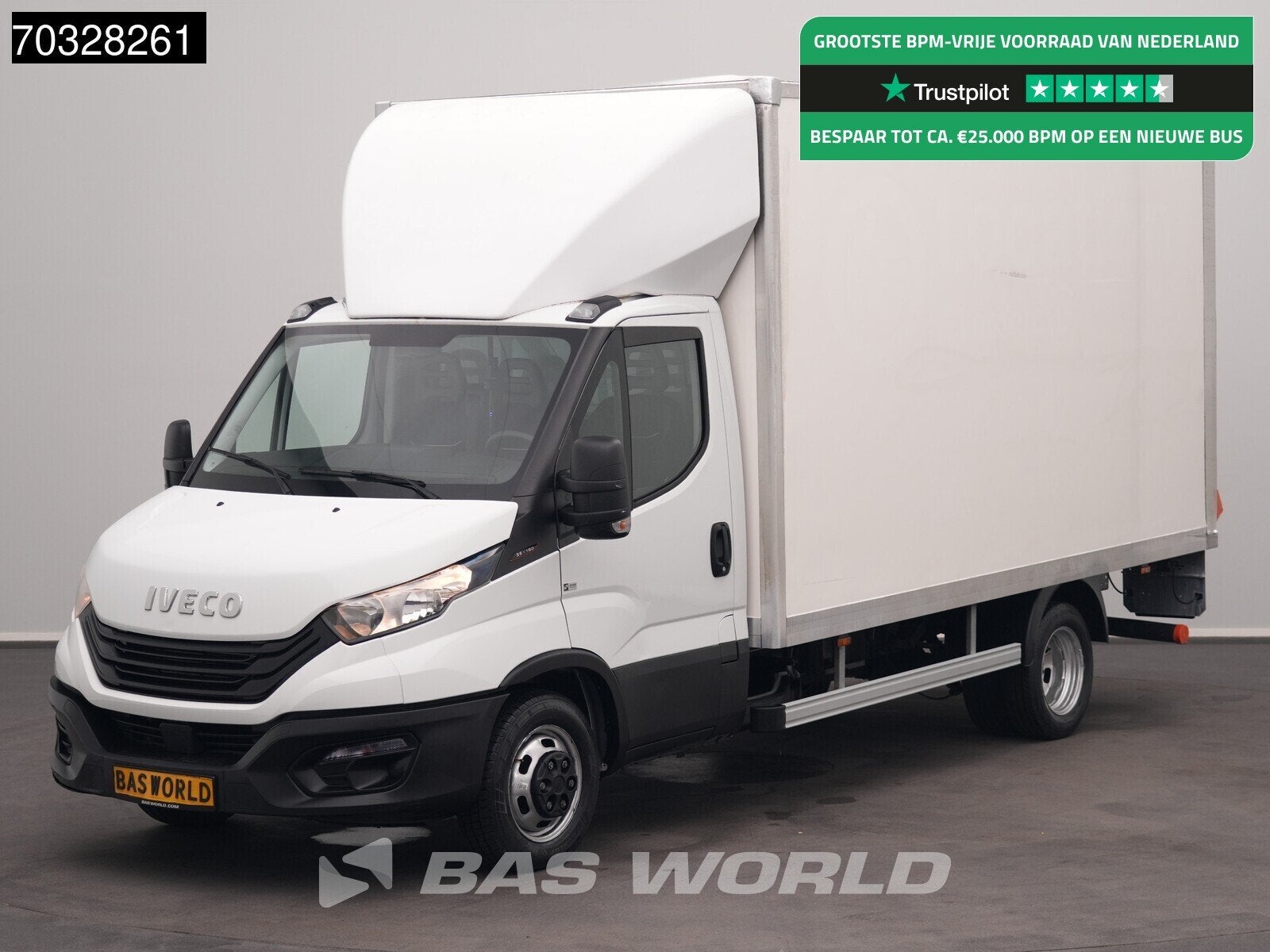 Iveco Daily 35C16 3.0L Laadklep Dubbellucht Bakwagen Airco C, Stof, Gebruikt, Euro 6, 4 cilinders