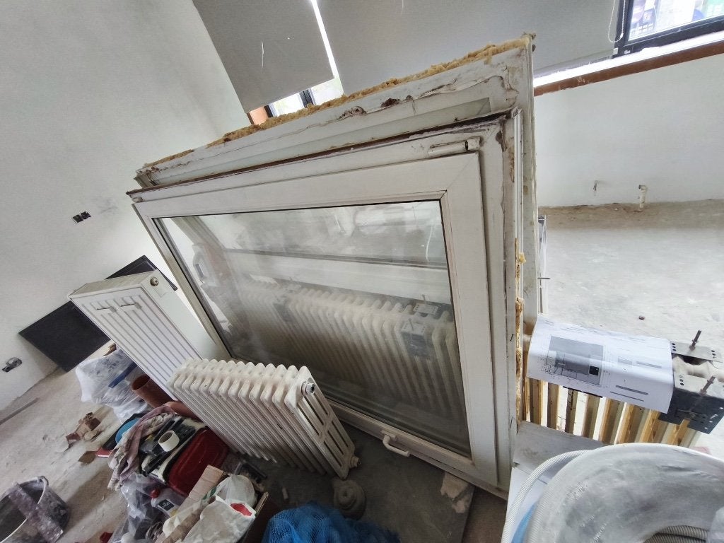 3 châssis en PVC déjà démontés – volets roulants offerts, Châssis de fenêtre, 75 à 150 cm, Synthétique, Enlèvement