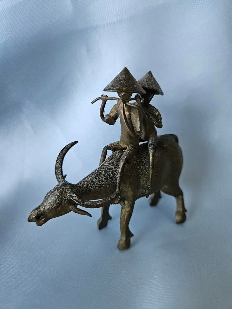 Vintage Massief Brons/Messing Beeld, Antiek en Kunst, Kunst | Beelden en Houtsnijwerken, Ophalen