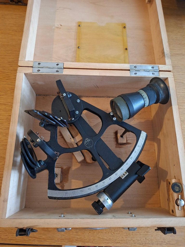 Sextant Freiberg 1957, Verzamelen, Ophalen of Verzenden, Gebruikt, Motorboot of Zeilboot, Gebruiksvoorwerp